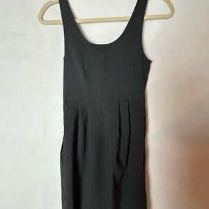 silence + noise Black Pleated Sheath Mini Dress for Cocktail